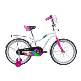 Велосипед Novatrack Candy 20" (2023), белый