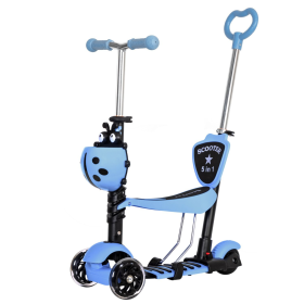 Самокат Novatrack Disco-kids Saddle PRO (голубой)