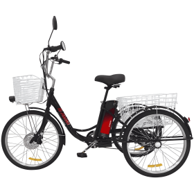 Электровелосипед AVM E-ALFA Trike 24, черный