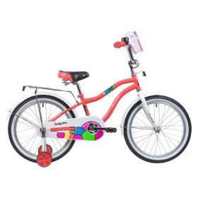 Велосипед Novatrack Candy 20", коралловый