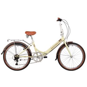 Велосипед Novatrack 24" Aurora (2024), бежевый