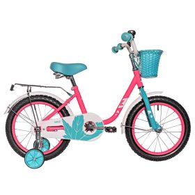 Велосипед Novatrack Maple 16" (2025), неоново-розовый