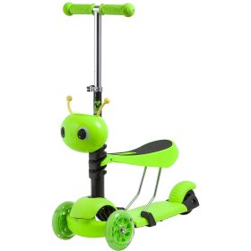 Самокат Novatrack Disco-kids Saddle 120 (2019), зеленый