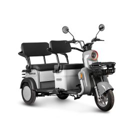 Электротрицикл Rutrike Gelbert Beta 800, серебристо-белый