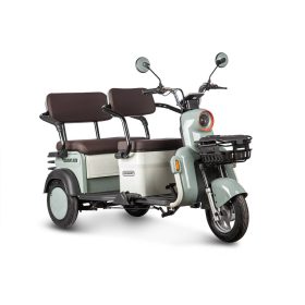 Электротрицикл Rutrike Gelbert Beta 800, зелено-белый