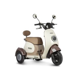 Электротрицикл Rutrike Gelbert Ogma 650, бело-коричневый