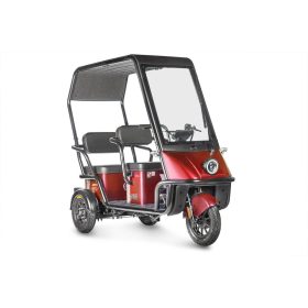Электротрицикл Wanshida Nipla 500 60V 1000Вт, черно-красный