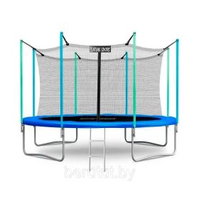 Батут Atlas Sport 374 см (12ft) с внутренней сеткой и лестницей Blue