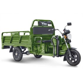 Электротрицикл грузовой Rutrike D4 1800 60V1200W, зеленый